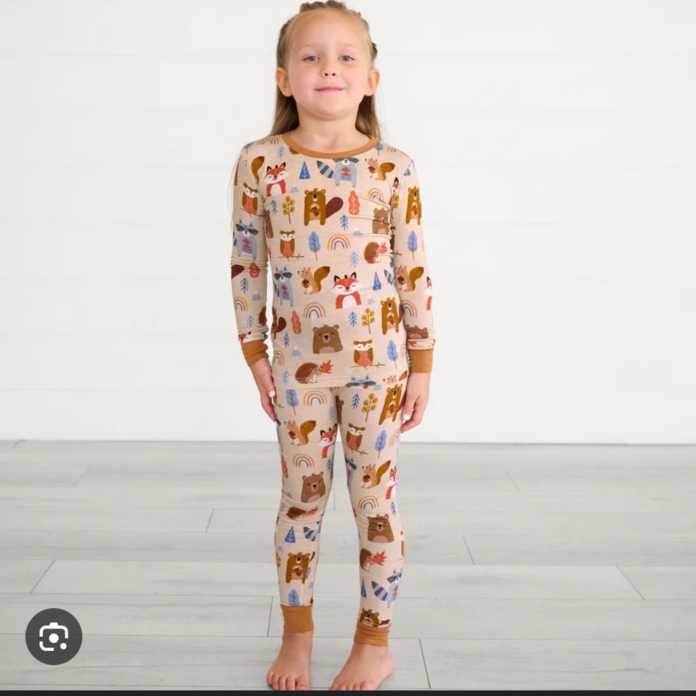 Little Sleepies Woodland Friends Pajama Set - Never Opened - Picture 3 of 3